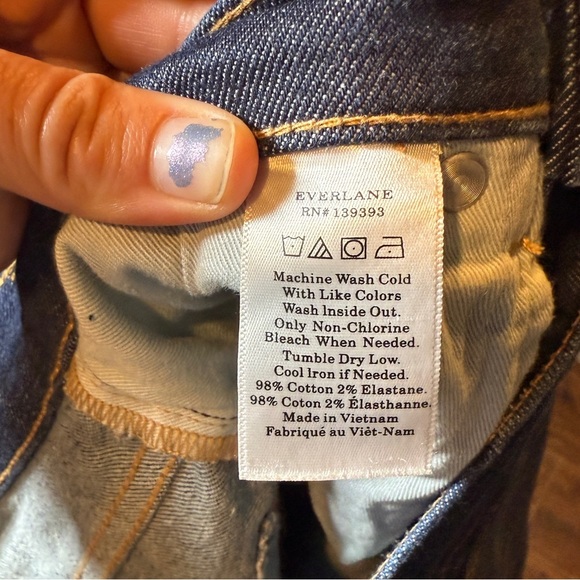 Everlane Kick Crop Jean with Raw Hem Size 27 - Picture 6 of 7